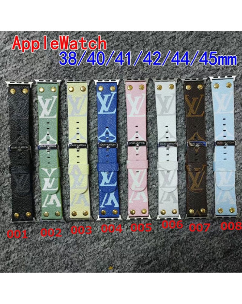 ルイヴィトン apple watch 10 9 Ultra 8  SE2 7 SE 6 5 4 3 2バンドハイブランドアップルウォッチバンド高級レザー製apple watchベルトお洒落モノグラム時計ベルト男女兼用