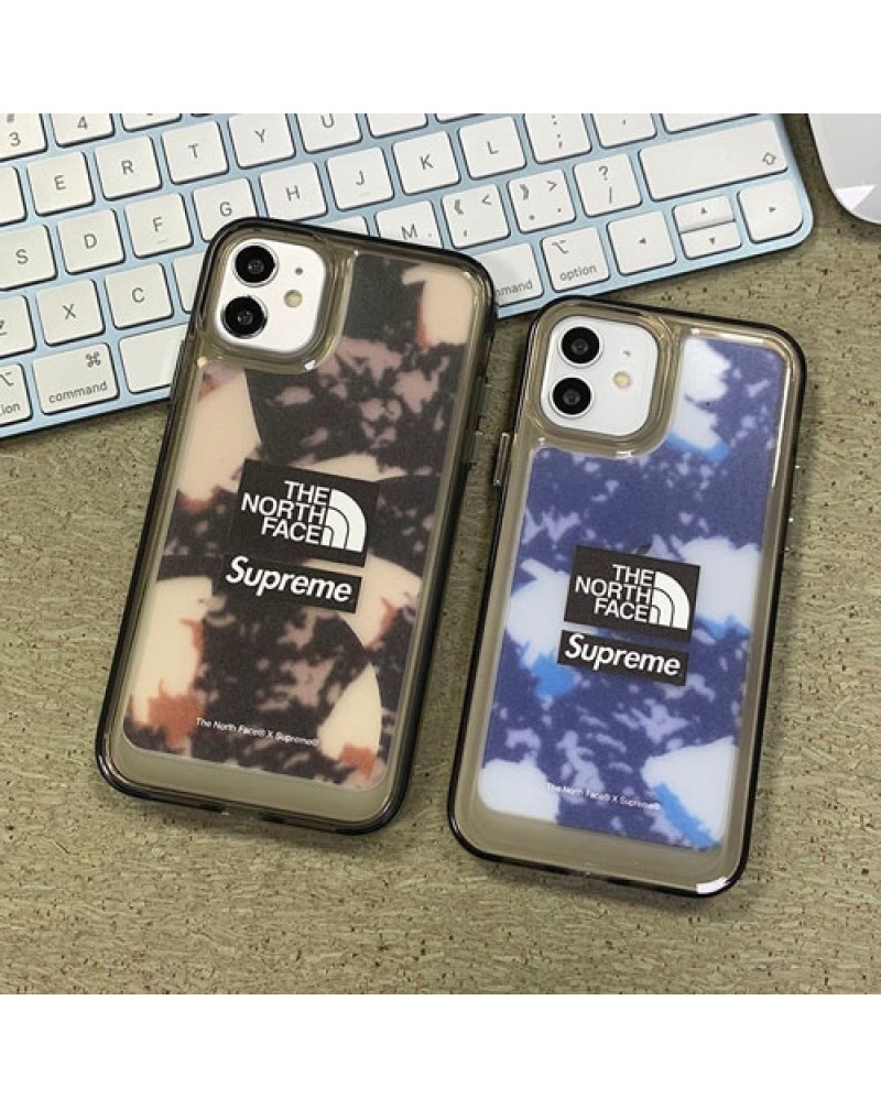 supreme the north face iphone13/13 pro/13 pro maxケースブランド iphone12/12 pro/12 pro maxカバーシュプリームザノースフェイス アイフォン11/11 pro maxケース個性潮流ファッションiphone xr/xs maxカバー保護性