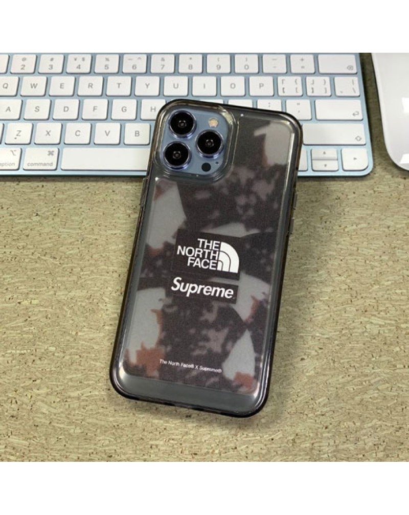 supreme the north face iphone13/13 pro/13 pro maxケースブランド iphone12/12 pro/12 pro maxカバーシュプリームザノースフェイス アイフォン11/11 pro maxケース個性潮流ファッションiphone xr/xs maxカバー保護性