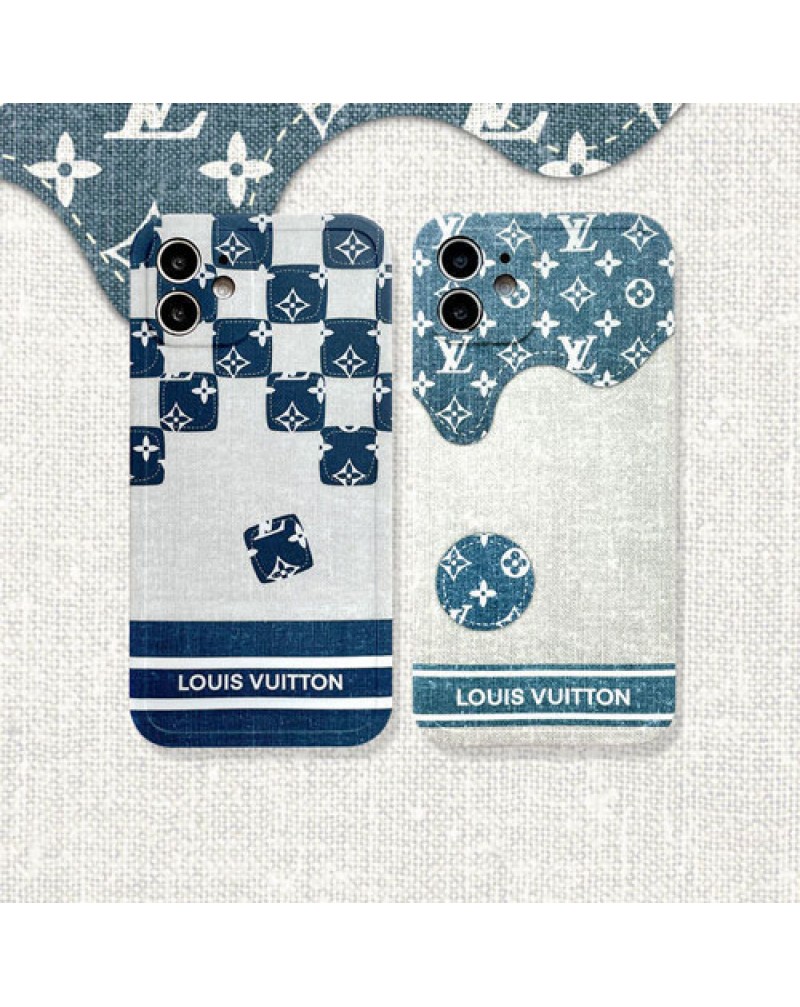 ルイヴィトンiphone13/13 pro/13 pro maxケースブランド vuitton iphone12/12 pro maxケース個性人気デニムプリント付きアイフォン11/11 pro max/xr/xs maxケースお洒落ファッション新作保護性
