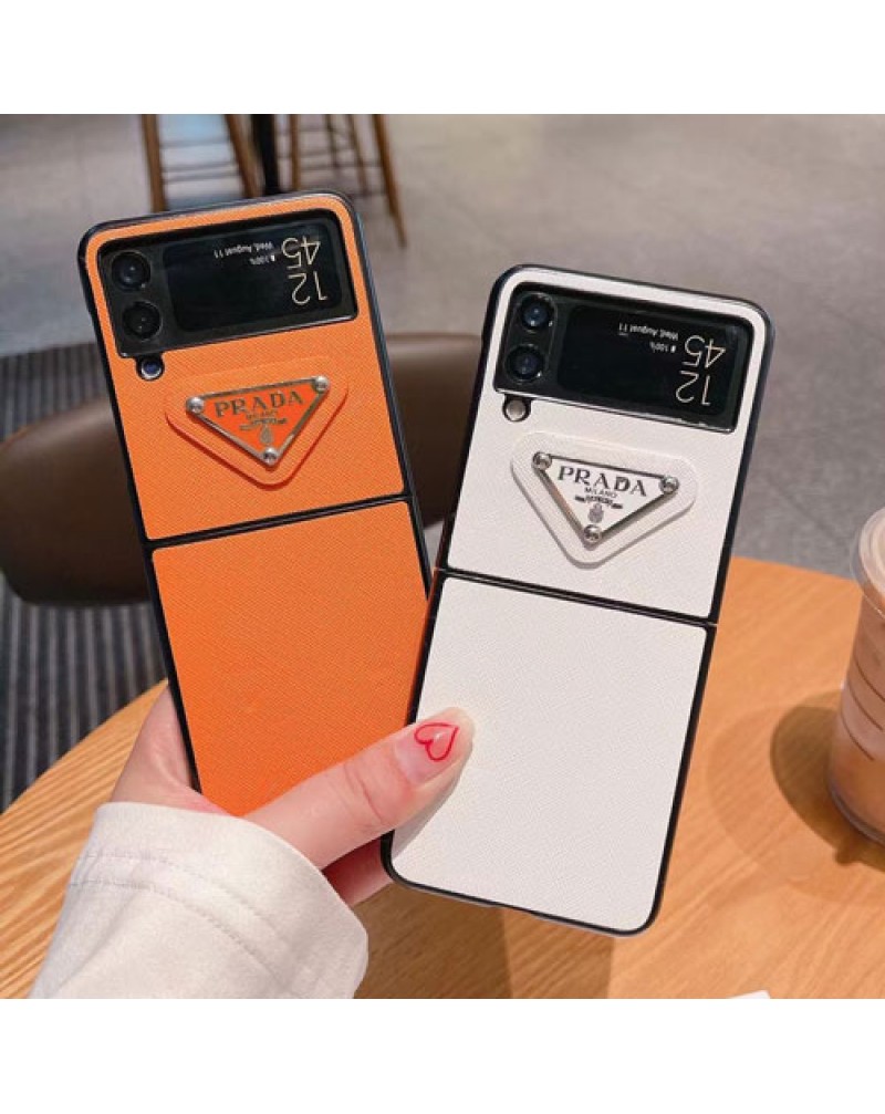 プラダ Galaxy Z Flip6/Z Flip5/Z Fold6ケース ギャラクシーZ flip4/z flip3ケース prada  galaxy z fold3/Z fold4ケース ブランド折り畳み galaxy z fold2ケースオシャレ高級保護性人気