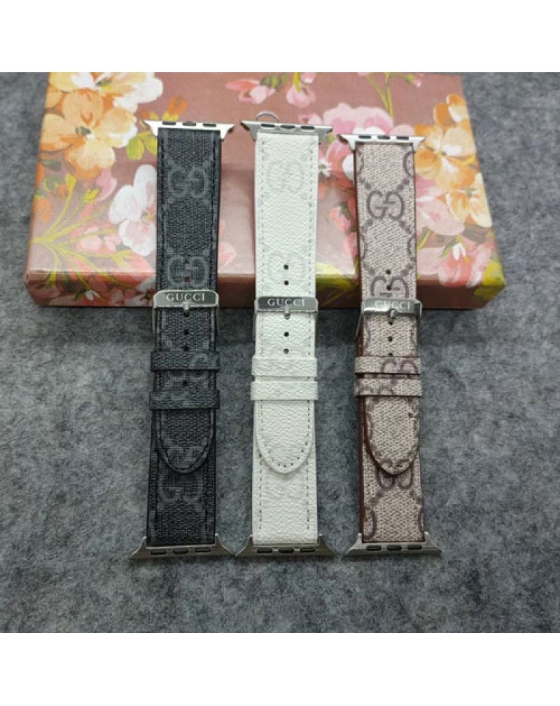 グッチ Apple watch10 9 ultra2バンドブランド apple watch8 7 6 5 SE 4 3 2代バンド高級革製 アップルウォッチバンドオシャレメンズレディース向け