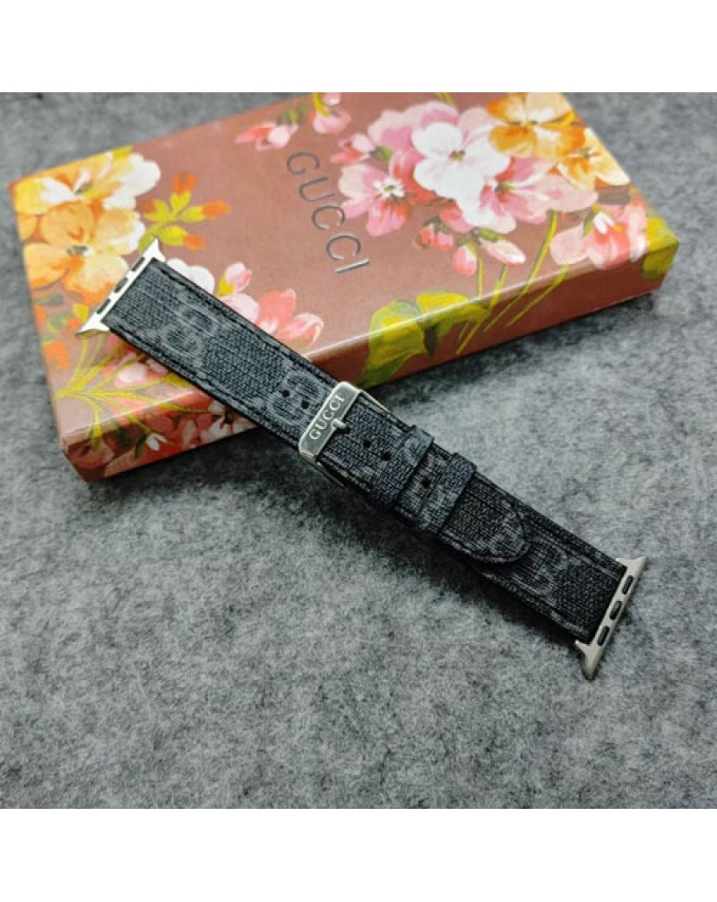 グッチ Apple watch10 9 ultra2バンドブランド apple watch8 7 6 5 SE 4 3 2代バンド高級革製 アップルウォッチバンドオシャレメンズレディース向け