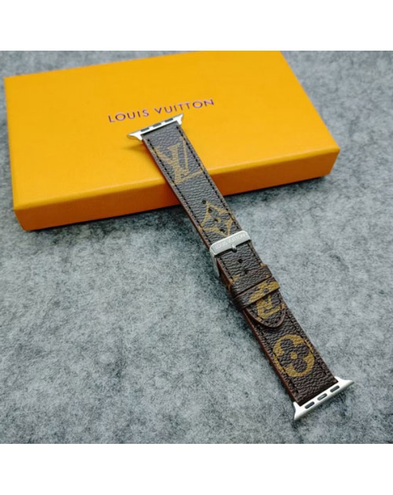ルイヴィトン Apple watch10 9 ultra2バンドハイブランド apple watch  SE2 ultra 8 7 6 5 SE 4 3 2代ベルト高級レザー製男女向けアップルウォッチバンド時計ベルトお洒落モノグラムダミエ