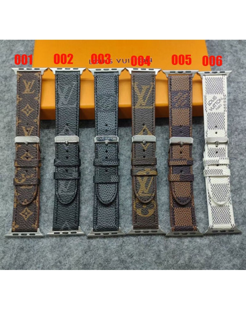 ルイヴィトン Apple watch10 9 ultra2バンドハイブランド apple watch  SE2 ultra 8 7 6 5 SE 4 3 2代ベルト高級レザー製男女向けアップルウォッチバンド時計ベルトお洒落モノグラムダミエ