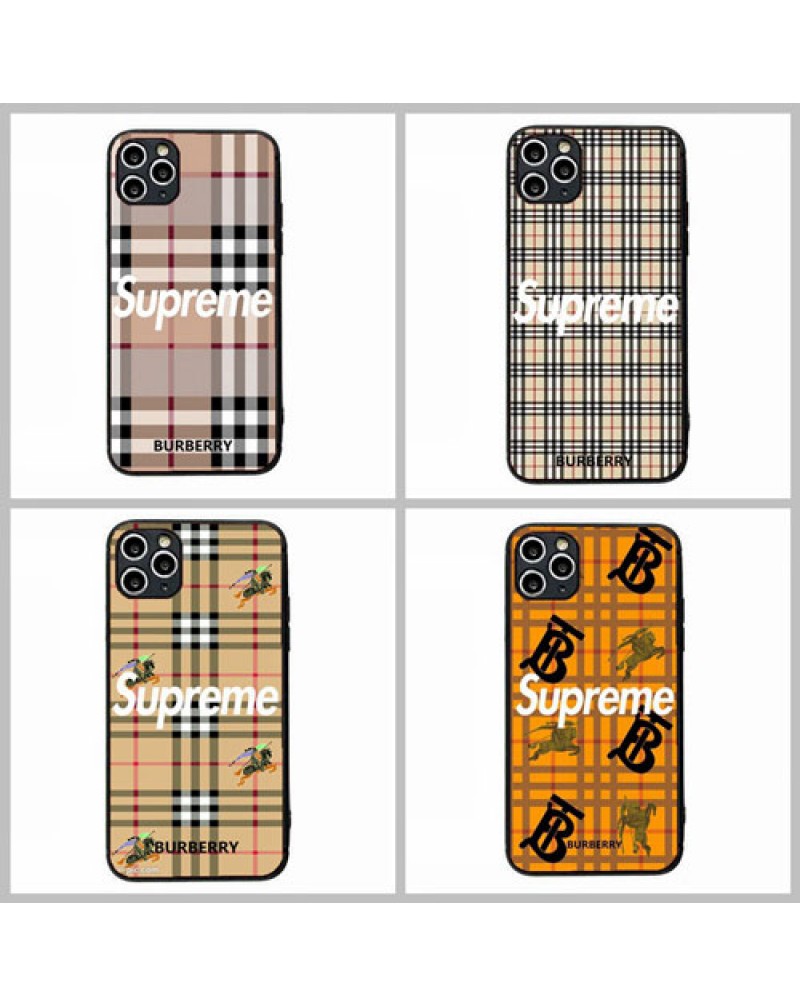 バーバリー supremeコラボ galaxy s22/s22 ultraケースburberry iphone14/14 pro/14 plus/13/13 mini/13 pro maxケース iphone12/12 pro max/12 miniケース アイフォン11/11 pro/se3/se2ケースGalaxy note20 ultra/s21+/s20+/s10 plusケース人気お洒落