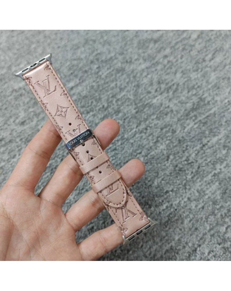 ルイヴィトン Apple watch 10/9/ultra2バンドハイブランドiwatch ultra 8 SE2 7 6 SE 5 4 3 2バンドレザー製お洒落モノグラムアップルウォッチバンドヴィトン男女兼用腕時計ベルト