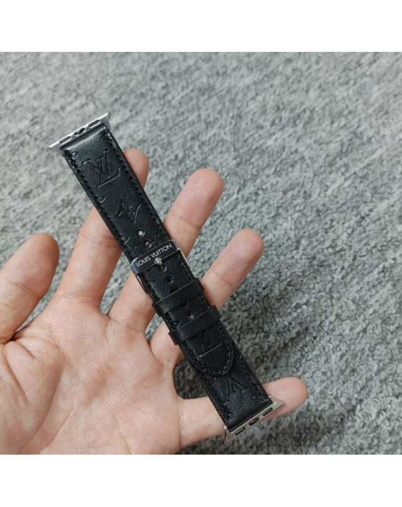 ルイヴィトン Apple watch 10/9/ultra2バンドハイブランドiwatch ultra 8 SE2 7 6 SE 5 4 3 2バンドレザー製お洒落モノグラムアップルウォッチバンドヴィトン男女兼用腕時計ベルト