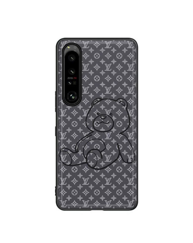 ルイヴィトン xperia 1 VI/1V/10 VI/5 V/1 IV/10 IV/5 IVケースフェンデイバーバリーxperia1 III/10 III/5 IIIケースお洒落クマ付き可愛いエクスぺリア1 II/5 IIケース保護性ファッション人気耐衝撃