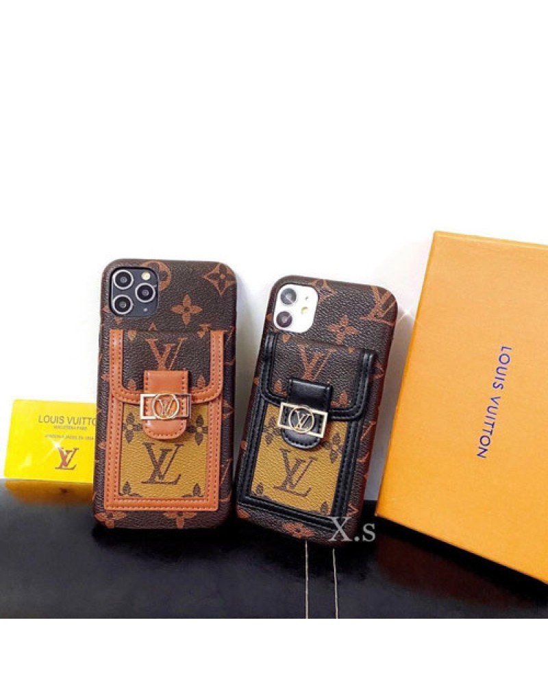 ルイヴィトン iphone15 pro/14/14 pro/14 plus/13/13 pro maxケースカード入れ iphone12/12 mini/12 pro maxケースvuitton ブランドアイフォン11/11 pro max/SE3/XR/ Maxケースレザー製男女兼用ファッション大人気保護性