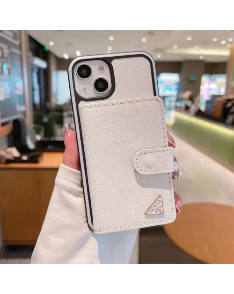 プラダ prada iphone16 pro/15 Pro/14 pro/14plus/14pro max/13/13 pro maxケースカード入れブランド iphone12/12 pro/12 pro maxケース保護性アイフォン11/11 pro max/xr/xs maxケースお洒落ファッション大人気