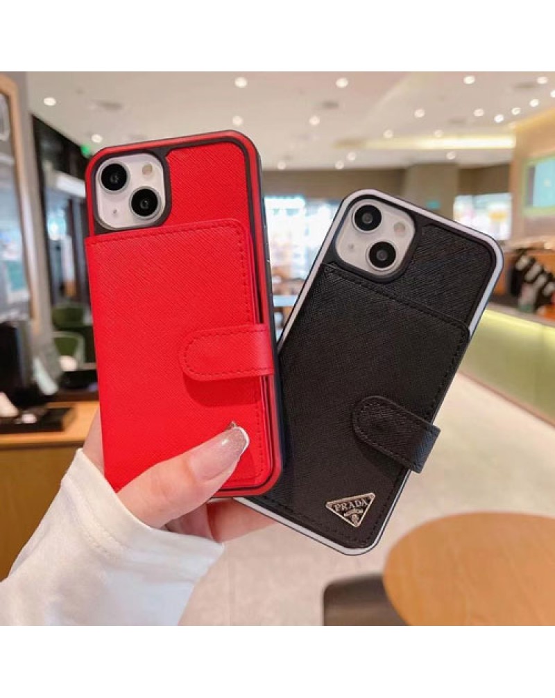 プラダ prada iphone16 pro/15 Pro/14 pro/14plus/14pro max/13/13 pro maxケースカード入れブランド iphone12/12 pro/12 pro maxケース保護性アイフォン11/11 pro max/xr/xs maxケースお洒落ファッション大人気