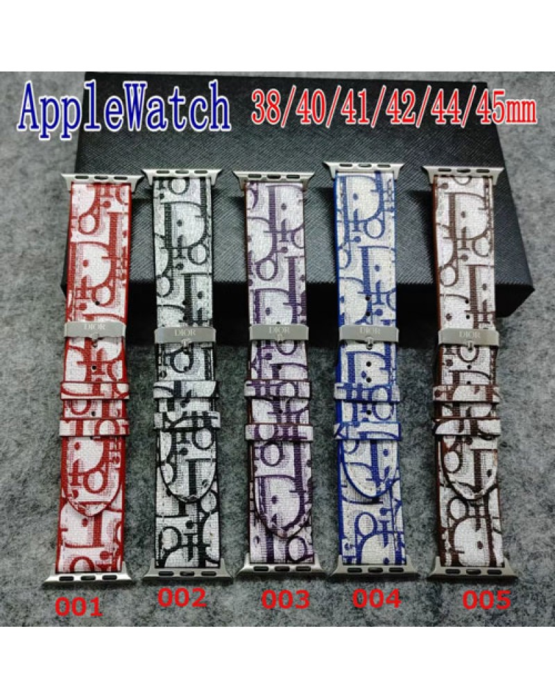 ディオール Apple watch10 9  SE2 ultra2バンド dior アップルウォッチバンドハイブランド Dior iwatch 8 7 6 SE 5 4 3 2ベルトお洒落経典大人気高級レザー耐摩擦