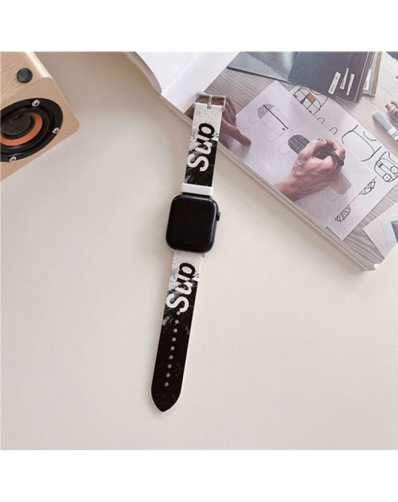 Supreme apple watch10/ultra2バンドシュプリーム iwatch 9 8 7 6 SE 5 4 3代ベルトハイブランドアップルウォッチバンドシリコン人気時計ベルト潮流個性