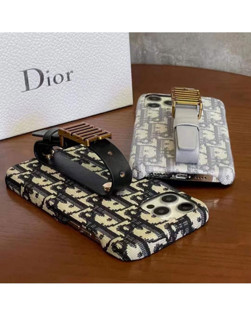 ディオール iphone14/14 plus/14 pro maxケースブランド dior iphone13/13 pro maxケースアイフォン12/12 pro maxケースハンドベルト付き刺繍お洒落iphone11 pro maxケース女性人気