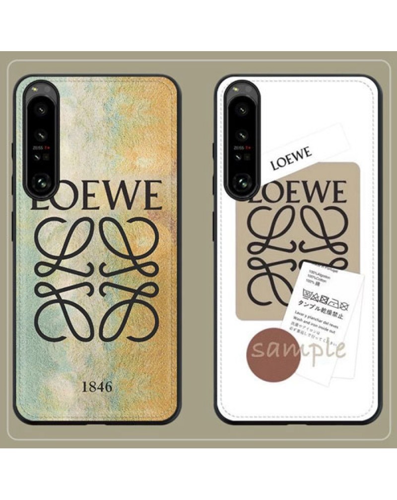 ロエベ xperia1 VI/10 VI/5 VIケース loewe xperia 1 V/10 V/5 V/10 IV/1 IVケースブランド xperia5 ivケースお洒落エクスぺリア10 iii/1 iiiケース可愛いxperia5 iiiカバー保護性ファッション大人気