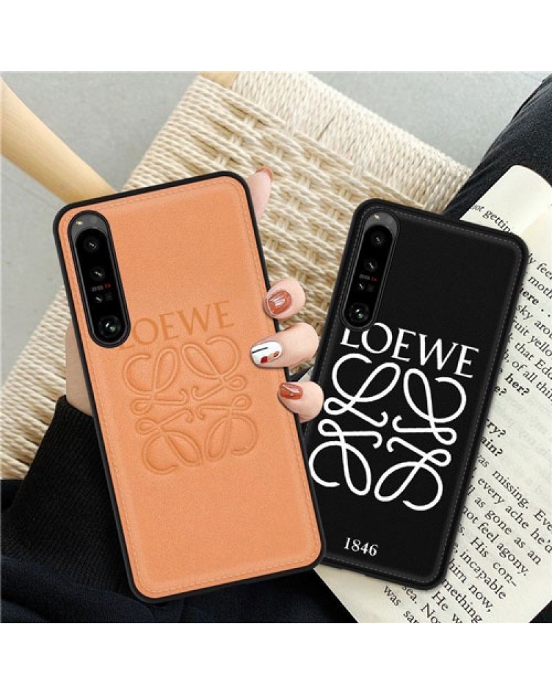 ロエベ xperia1 VI/10 VI/5 VIケース loewe xperia 1 V/10 V/5 V/10 IV/1 IVケースブランド xperia5 ivケースお洒落エクスぺリア10 iii/1 iiiケース可愛いxperia5 iiiカバー保護性ファッション大人気