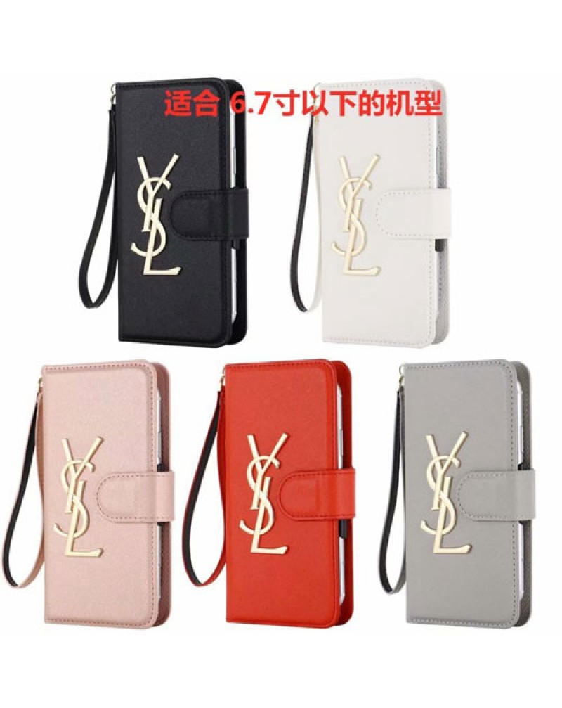 サンローラン iphone14/14 pro max/14 plusケース手帳型 iphone13/13 pro max/12 pro maxケースysl ブランド galaxy s23/s22 ultra/s21+/s20 plusケースxperia10 iv/1iv/5 iv/1iiiケースお洒落大人気保護性