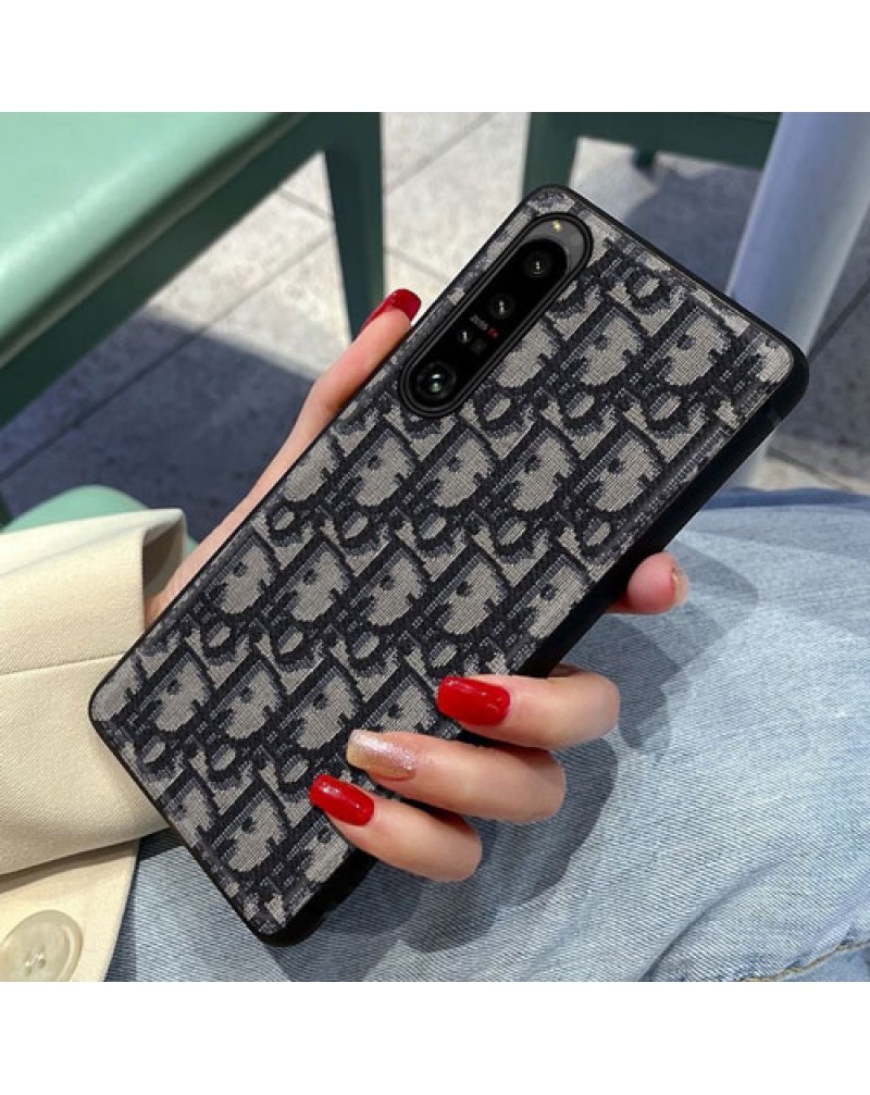 ディオール xperia1 VI/10VI/5VI/1 V/10V auケース Dior Xperia10 iv/5 IV/1IVケースお洒落刺繍xperia5 iii/1iiiケースブランド sony xperia10 iii/1ii/5iiケース男女兼用保護性耐衝撃人気ファッション