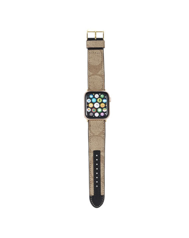 コーチ Apple watch9/8バンドハイブランド iwatch ultra SE2 7 6 SE 5 4 3 2代ベルト coachアップルウォッチバンドレザー製人気ファッション男女兼用時計ベルト