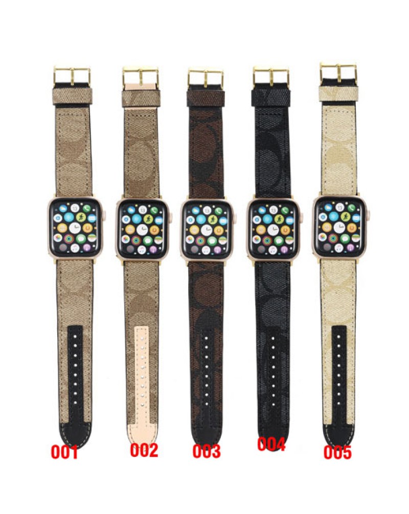 コーチ Apple watch9/8バンドハイブランド iwatch ultra SE2 7 6 SE 5 4 3 2代ベルト coachアップルウォッチバンドレザー製人気ファッション男女兼用時計ベルト