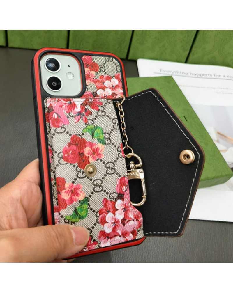 グッチ iphone16pro/15pro/14 pro/14 plus/14 pro maxケースカード入れ iphone13/13 pro maxケースブランド アイフォン12/12 pro max/11 pro maxケースお洒落花柄蛇ミツバチ付き可愛い高級