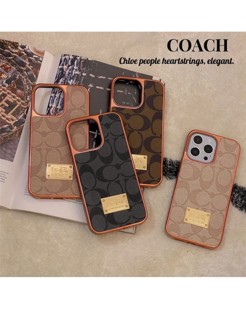 コーチ iphone14/14 pro/14plus/14 pro maxケースお洒落欧米風iphone13/13 pro maxケースcoach ブランド iphone12 pro/12 pro maxケースアイフォン11ケース男女兼用高級ファッション大人気