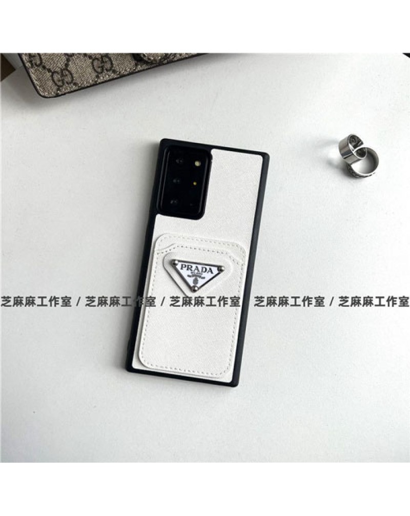 プラダ Galaxy s24 ultra/s23 plus/s23 ultraケースprada galaxy s22/s22 ultraカバーカード入れブランド galaxy s21+s20+/note20 ultraケース高級ギャラクシーs10/note10+ケースレザー製耐衝撃経典
