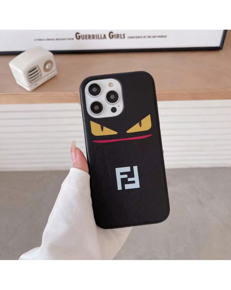 フェンデイ iphone16 pro/15 pro/14plus/14 pro maxケース個性小怪獣 fendi galaxy s23 ultra/s22 ultra/s21+/s20ケースブランド iphone13 pro/12pro/11 pro maxケース超人気経典ファッションアイフォン13/12miniケース保護性