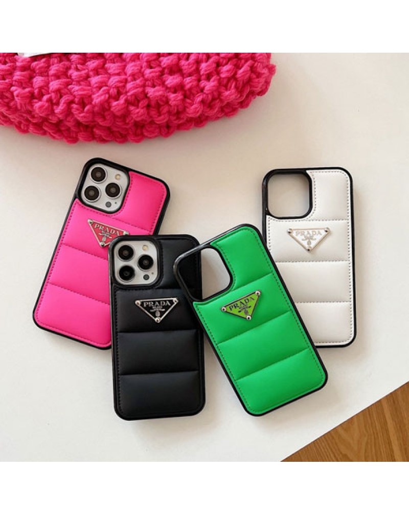 ブランド プラダ iphone16 pro/15 pro//14 pro max/14 plusケース prada iphone13/13 pro maxケース高級人気アイフォン12 pro/12 pro max/11 pro max携帯カバーお洒落ダウン素材耐衝撃
