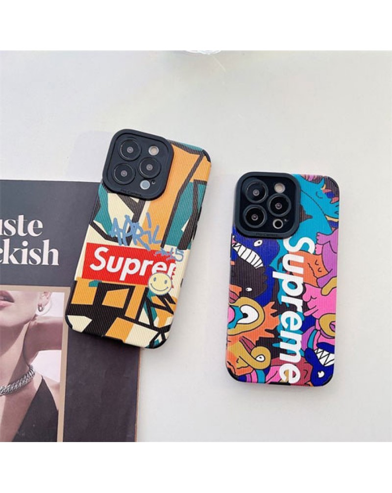 supreme シュプリーム iphone14/14plus/14 pro maxケース個性iphone13/13pro/13pro maxケースブランドアイフォン12/12 pro max/11 pro maxケース大人気落書き保護性