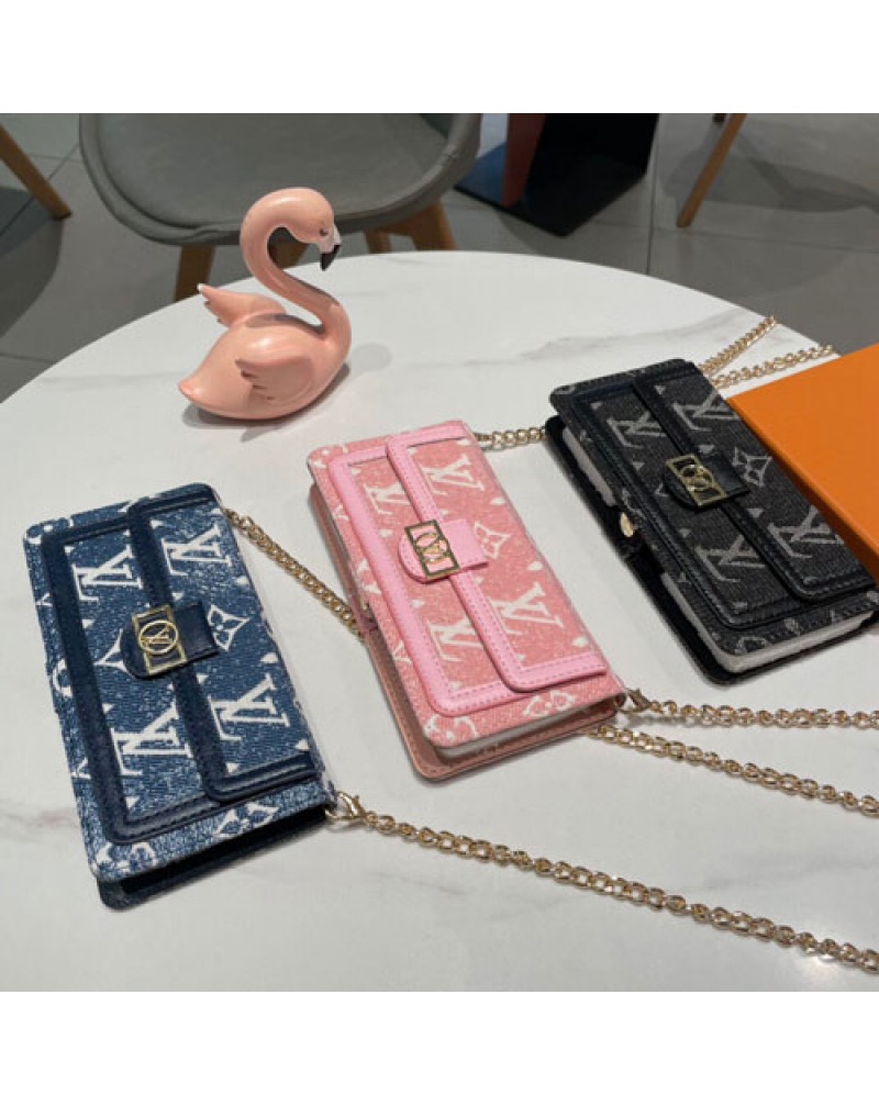 ルイヴィトン iphone16pro/15 pro max/14plus/14pro/14 pro maxケース手帳型ブランドiphone13/13 pro max/12 proケースチェーン付きvuitton galaxy s23 ultra/s22 ultra/s21plus/s20+ケースxperia10 iv/5IV/1IV/5IIIケース高級感人気