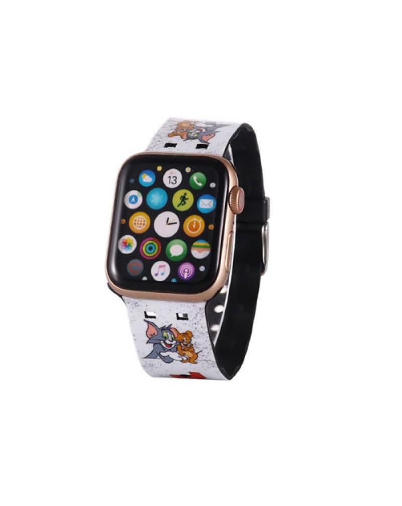 トム・ジェ リー Apple watch8バンド可愛いTOM JERRY iwatch 7 SE2 6 SE 5 4 3 2代ベルトお洒落個性アップルウォッチ替えベルト腕時計ベルト
