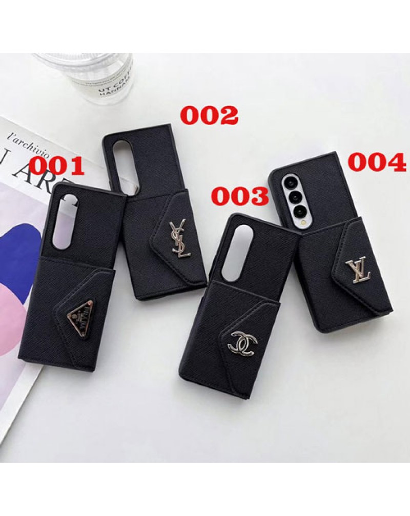 ルイヴィトン シャネルGalaxy z flip6/Galaxy z flip5ケース プラダ サンローラン Galaxy z flip4/z fold4ケース折り畳みブランド galaxy zflip3/z fold3ケース高級大人気ギャラクシー zフリップ4ケースカード入れ保護性