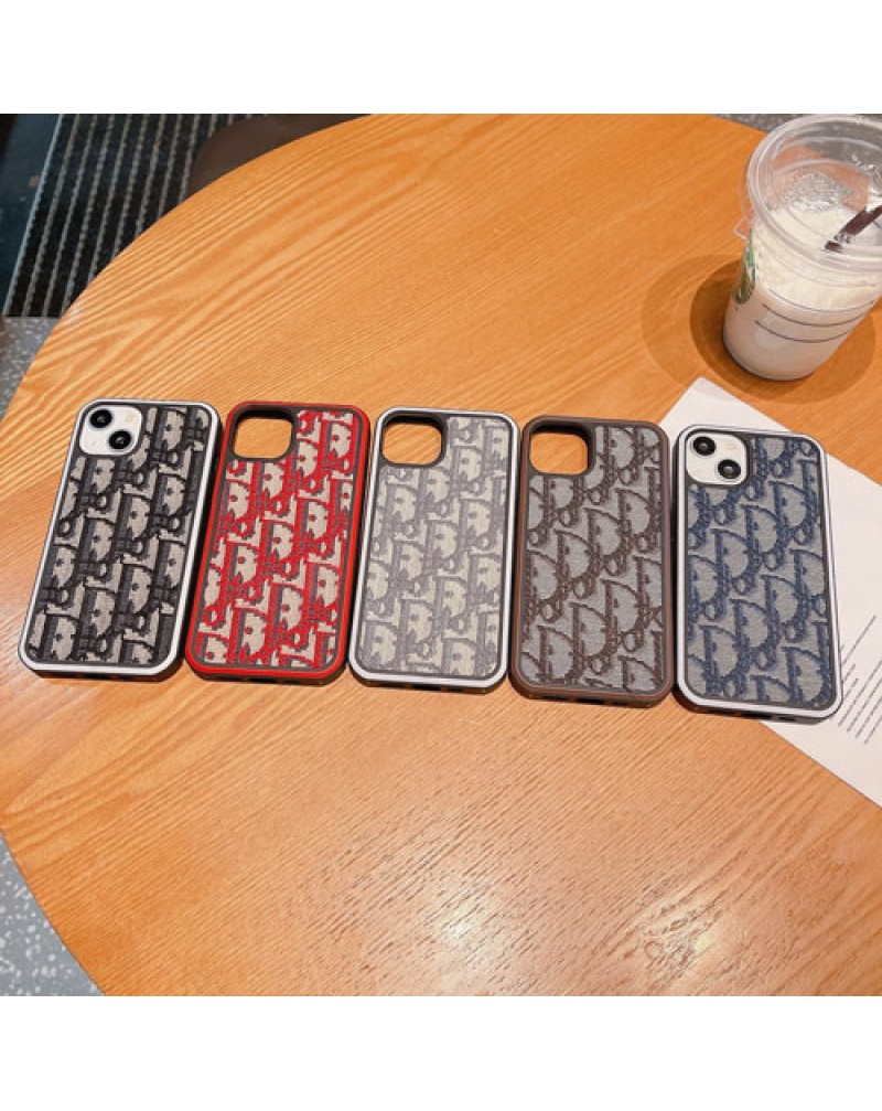 ディオール iphone16pro/15pro14 pro maxケース刺繍dior iphone14 plus保護ケース iphone14proケースブランド iphone13 pro maxケースディオールアイフォン12pro保護ケースカバー高級ファッション感