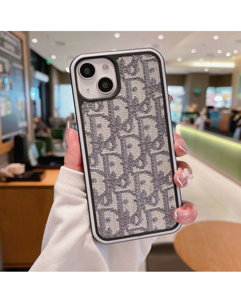 ディオール iphone16pro/15pro14 pro maxケース刺繍dior iphone14 plus保護ケース iphone14proケースブランド iphone13 pro maxケースディオールアイフォン12pro保護ケースカバー高級ファッション感