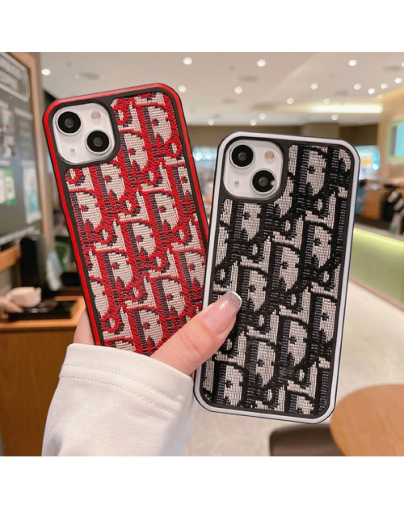 ディオール iphone16pro/15pro14 pro maxケース刺繍dior iphone14 plus保護ケース iphone14proケースブランド iphone13 pro maxケースディオールアイフォン12pro保護ケースカバー高級ファッション感