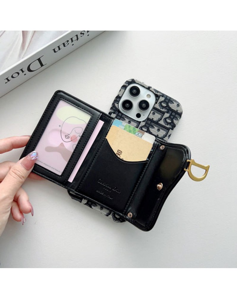 ディオール iphone16/16 pro/15 Pro/14pro保護ケースiphone14pro maxケースdior iphone14plusカバーカード入れアイフォン13pro刺繍ケースショルダーiphone12pro/11pro maxケース高級感人気耐摩擦