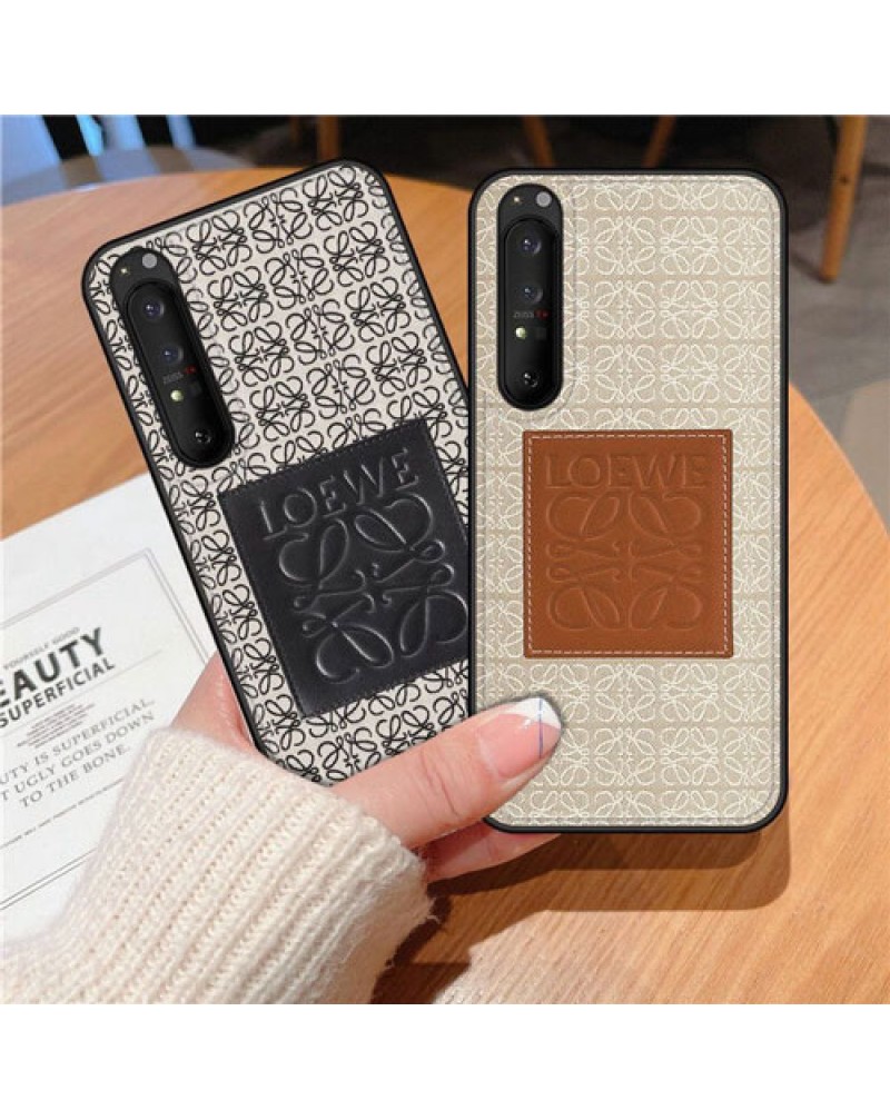 ロエベ xperia1 VI/10VI/5 VIケース xperia 1V/10V/5 V/10 IVケースハイブランド xperia1 IV/1 IIIケースお洒落LOEWE Xperia 5IV/5 III保護ケースソニーエクスぺリア10 III/XZ1/XZPケース高級感ファッション耐摩擦