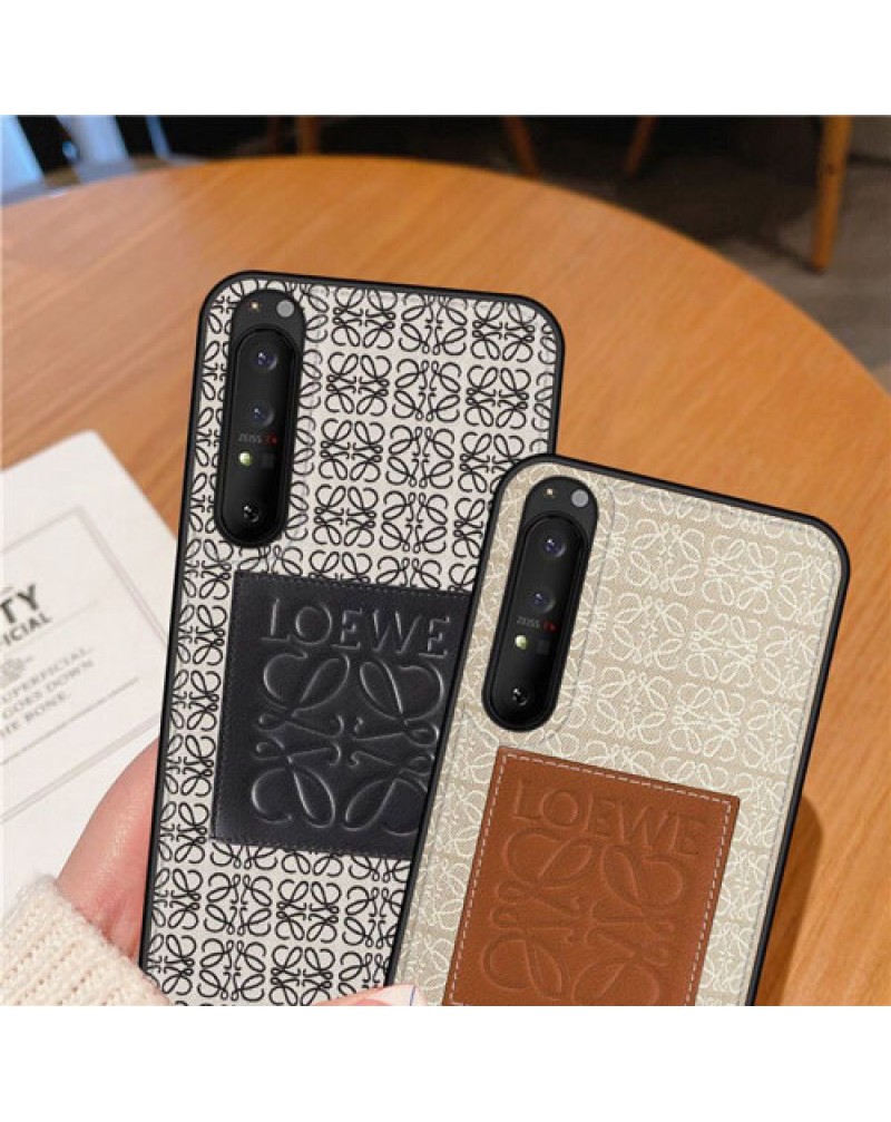 ロエベ xperia1 VI/10VI/5 VIケース xperia 1V/10V/5 V/10 IVケースハイブランド xperia1 IV/1 IIIケースお洒落LOEWE Xperia 5IV/5 III保護ケースソニーエクスぺリア10 III/XZ1/XZPケース高級感ファッション耐摩擦