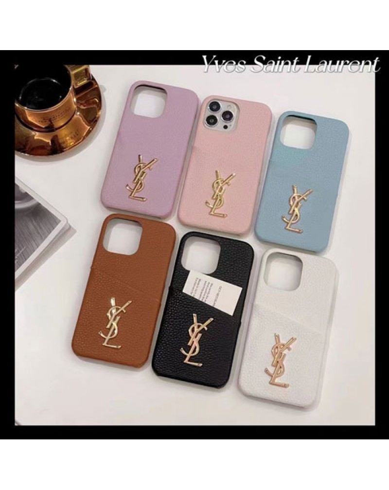 サンローラン iphone16pro/15 pro/14 pro保護ケースハイブランド iphone14plusケース ysl iphone14 pro maxカバー女性向け人気iphone13pro maxケース高級iphone12プロケース耐衝撃