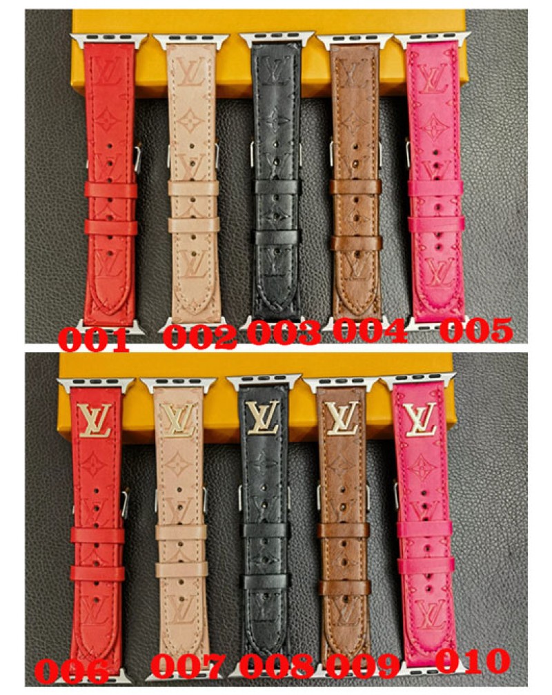 ルイビトン Apple watch 10 9 ultra2バンドハイブランド iwatch ultra 8 SE2 7 6 SE 5 4 3 2代ベルトルイヴィトンアップルウォッチ交換バンドレザー製高級ビジネス風腕時計ベルトvuitton