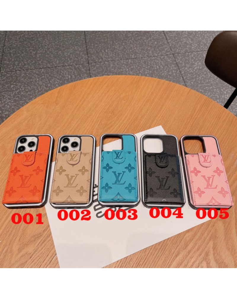 ルイヴィトン iphone16 pro/15 pro/14pro保護ケースハイブランド iphone14pro maxケースカード収納iphone14+ケース お洒落iphone13pro maxケース大人気アイフォン12proケースvuitton iphone11promaxケース高品質レザー製高級感