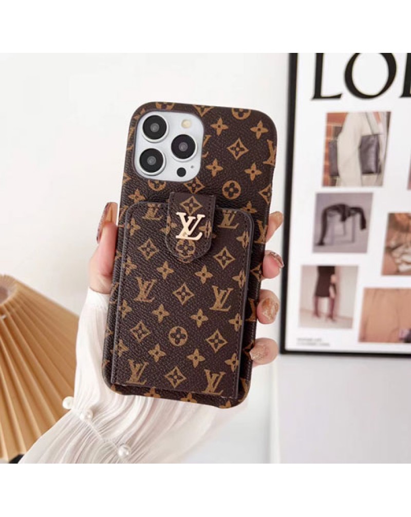 ルイヴィトン iphone16pro/15 pro/14pro maxケースビジネス風vuitton iphone14pro保護ケースカード入れブランド iphone14plusケースルイビトンアイフォン13pro/12proケースお洒落モノグラムダミエiphone11pro maxケース耐衝撃保護性