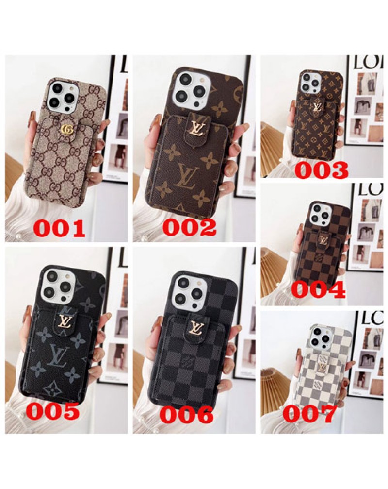 ルイヴィトン iphone14pro maxケースビジネス風vuitton iphone14pro保護ケースカード入れブランド iphone14plusケースルイビトンアイフォン13pro/12proケースお洒落モノグラムダミエiphone11pro maxケース耐衝撃保護性