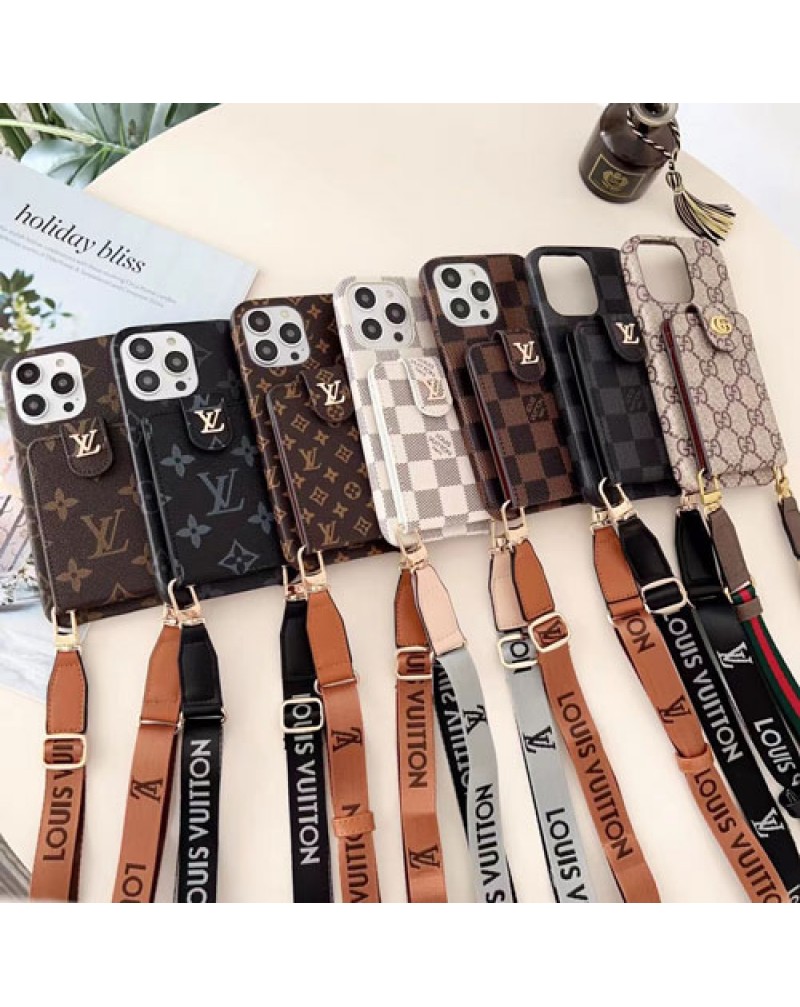 ルイヴィトン iphone16 pro/15promax/14pro保護ケースショルダー ルイビトン iphone15pro/14plusケースカード入れiphone14promaxケースvuitton iphone13proケース人気新作アイフォン12pro/11promaxカバー高級感お洒落レザー製