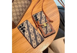 セリーヌ Galaxy s23ultraケースショルダー クロムハーツ iphone15pro 14proケース ハイブランドapple watch8バンド潮流個性