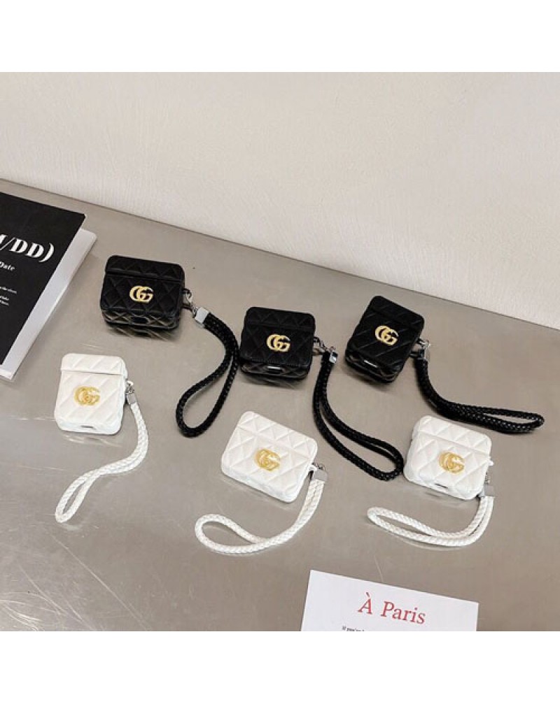 グッチ Airpods pro2ケースハイブランドairpods pro/3世代ケース可愛いairpods 2世代ケースストラップ付きエアーポッズプロケースお洒落人気全面保護耐衝撃