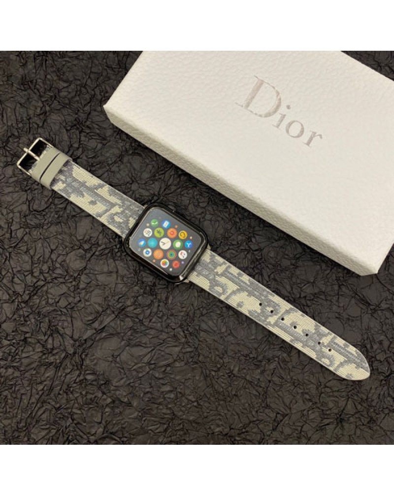 ディオール Apple watch ultraバンドハイブランドiwatch 9 8 SE2 7 6 SE 5 4 3 2代ベルト精緻刺繍dior エアーポッズプロバンドお洒落高級腕時計ベルト