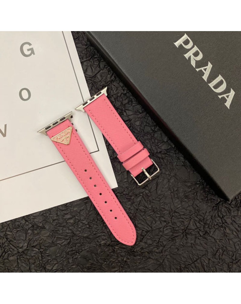 プラダapple watch 10 9 ultra2ケースハイブランドiwatch 8 SE2 7 6 SE代ベルトprada iwatch  5 4 3 2バンド アップルウォッチバンドお洒落高級感ワニ紋レザー製お洒落大人気